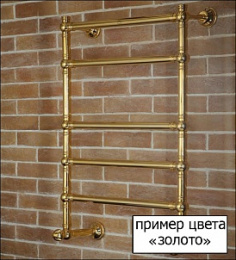 Полотенцесушитель водяной Margaroli Vento 406GO, высота 42 см, ширина 50 см, золото