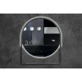 Armadi Art 550/2 Зеркало Vallessi круглое с полочкой антрацит 80*90