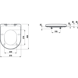 Сиденье для унитаза Laufen Pro 8939590000001, с крышкой