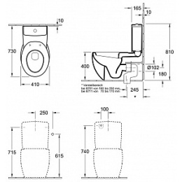Бачок для унитаза Villeroy & Boch Aveo 7724 11R1