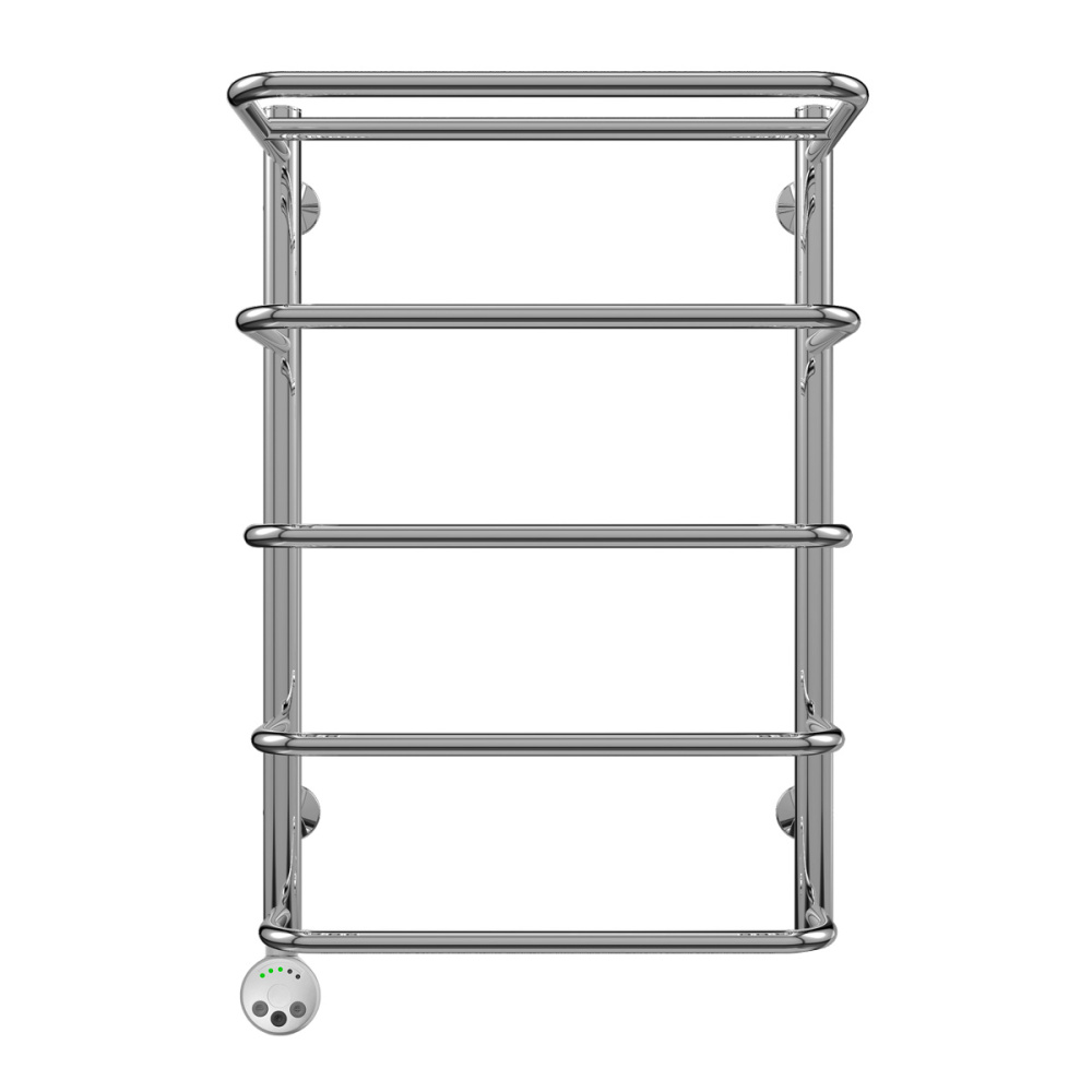 Фото Полотенцесушитель электрический Terminus 4660059921068 Полка П5 450x696, ТЭН HT-1 300W, левый/правый