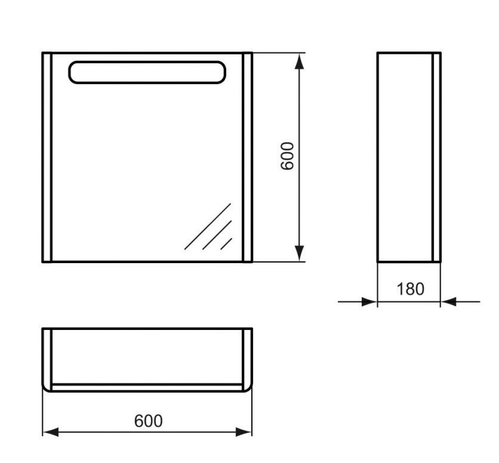 Фото Зеркальный шкафчик T7821WG Ideal Standard SoftMood