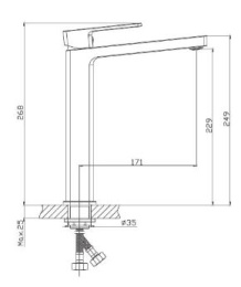 Смеситель для раковины Haiba HB11615-7