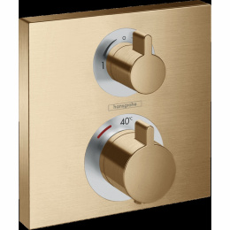 Фото Смеситель для душа Hansgrohe Ecostat (15714140) шлифованная бронза