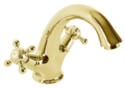 Фото Смеситель Cezares GOLF-LS1-03/24 для раковины, золото