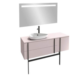 Тумба под раковину Jacob Delafon Nouvelle Vague 145 см, EB3043RU-274, черный глянцевый