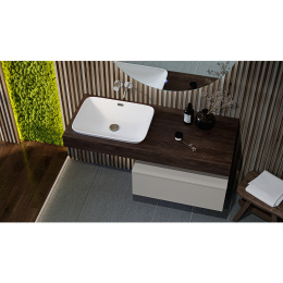 Velvex UNIQUE UNIT st.UNI.140-630 Столешница белый мрамор