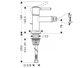 Смеситель для биде Hansgrohe Talis Classic (14120000) хром