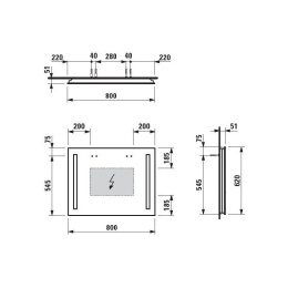 Фото Зеркало Laufen Pro New 4.4723.6.996.144.1, 800х620 мм