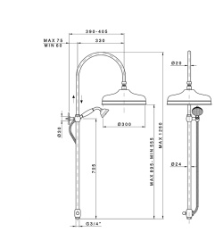 Фото Душевой гарнитур Nicolazzi Doccia (5712WSGO30)