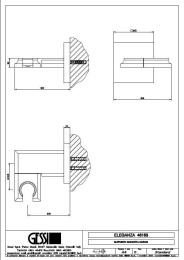 Держатель душа Gessi Eleganza (46163#031) хром