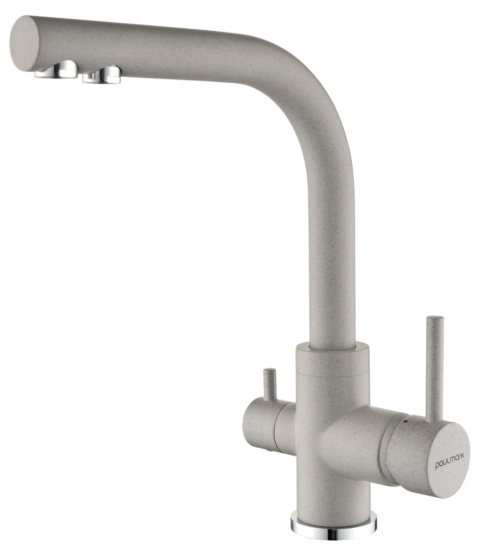 Фото Смеситель для кухни Paulmark Essen (Es213011-GR) серый