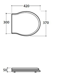 Фото Сидение с крышкой для унитаза Globo Paestum (PA146)
