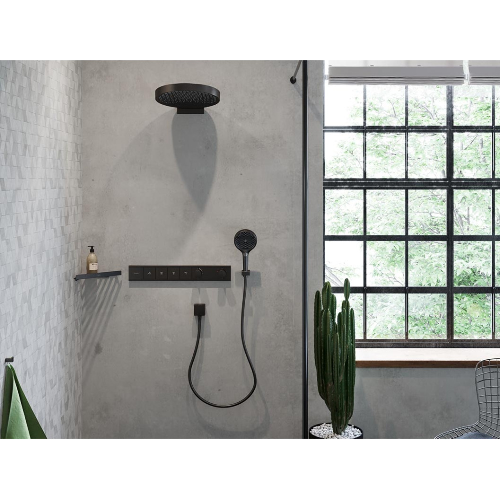 Ручной душ Hansgrohe Rainfinity (26864340) шлифованный черный хром