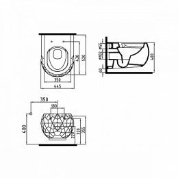 Фото Унитаз подвесной Bien Pent PNKA052N1VP1W3000 с функцией биде