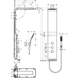 Душевая панель Hansgrohe Raindance (27003400) хром