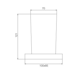 FIMA Carlo Frattini Quadra F6023/1CR Стакан для зубных щеток