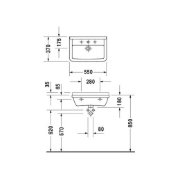Раковина Duravit Starck 3 0301550000
