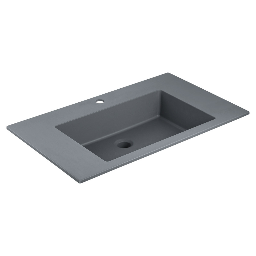 Фото Раковина из кварца Vincea (VCB-13800G) серый, матовый