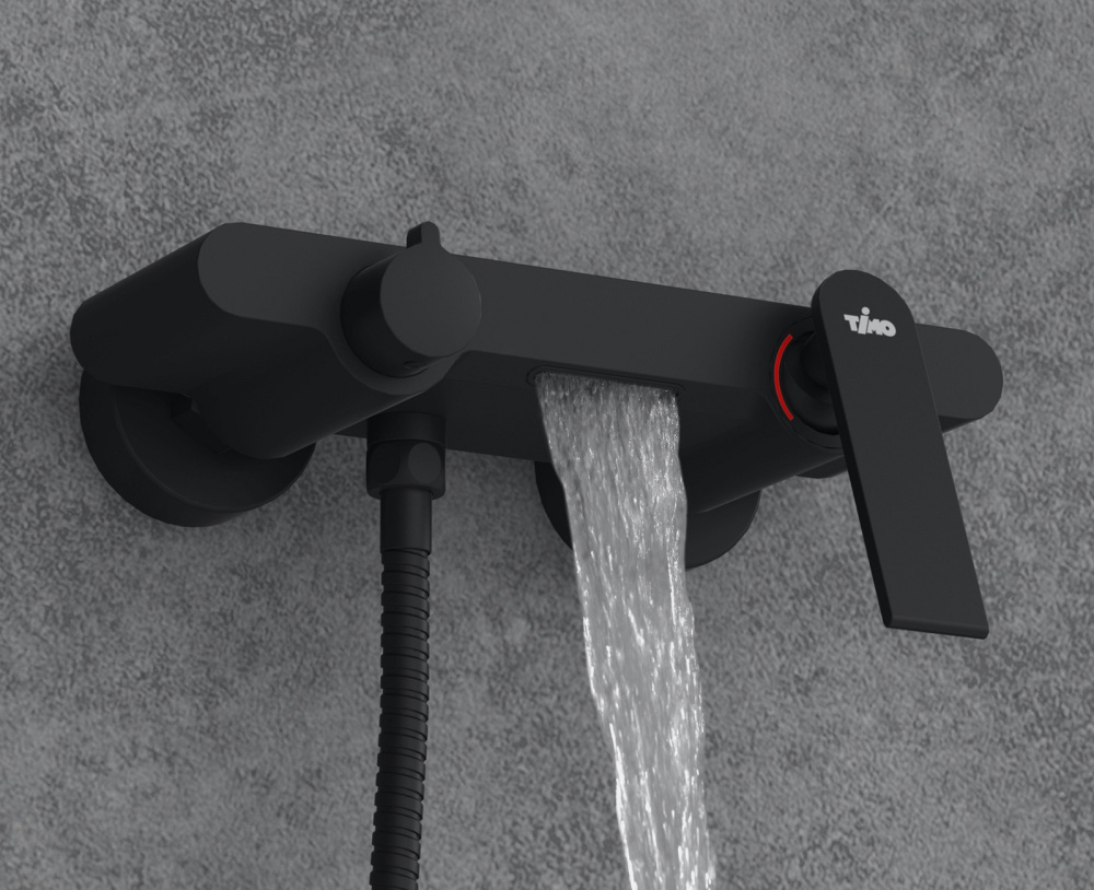 Фото Смеситель для ванны с душем Timo Anni 2714/03Y черный