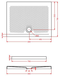 Фото Поддон ArtCeram Texture (PDR017 17 00) черный