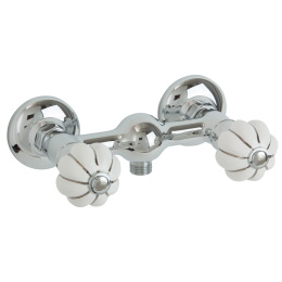 Фото Migliore Olivia 19014 Смеситель для душа внешний, бел. с декором платина/хром