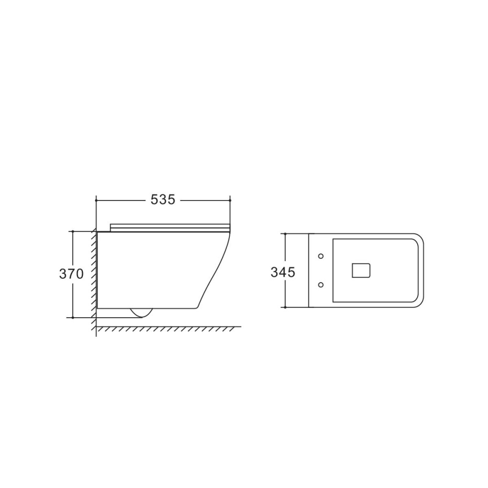 Унитаз подвесной Vincea (VT1-22) белый