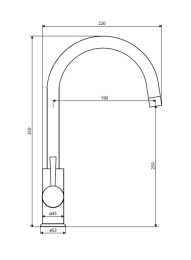 Фото Dorff D3000000 Logic смеситель для кухни из нержавеющей стали