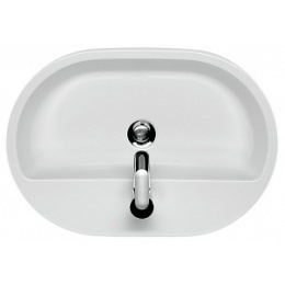 Раковина встраиваемая: CASPIA 60 OVAL 1 отв., овальная, белый, Сорт1 Cersanit UM-CAS60/1-O