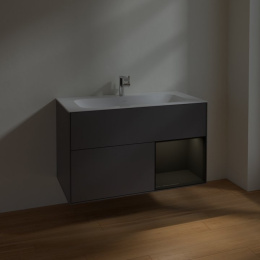 Villeroy Boch Finion F040PHGK Тумба под раковину 996х498 мм (glossy black/anthracite matt)