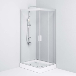 Душевое ограждение 100х80 Am.Pm Gem (W90G-404-100280-MT) прозрачный
