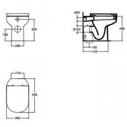 Ideal Standard Playa J492901 Сиденье с крышкой для унитаза