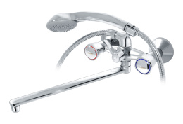 Фото Смеситель для ванны/раковины Бета плоский излив 400мм Варион 701917