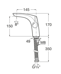 Фото Смеситель для раковины Roca Insignia (5A323AC00) хром