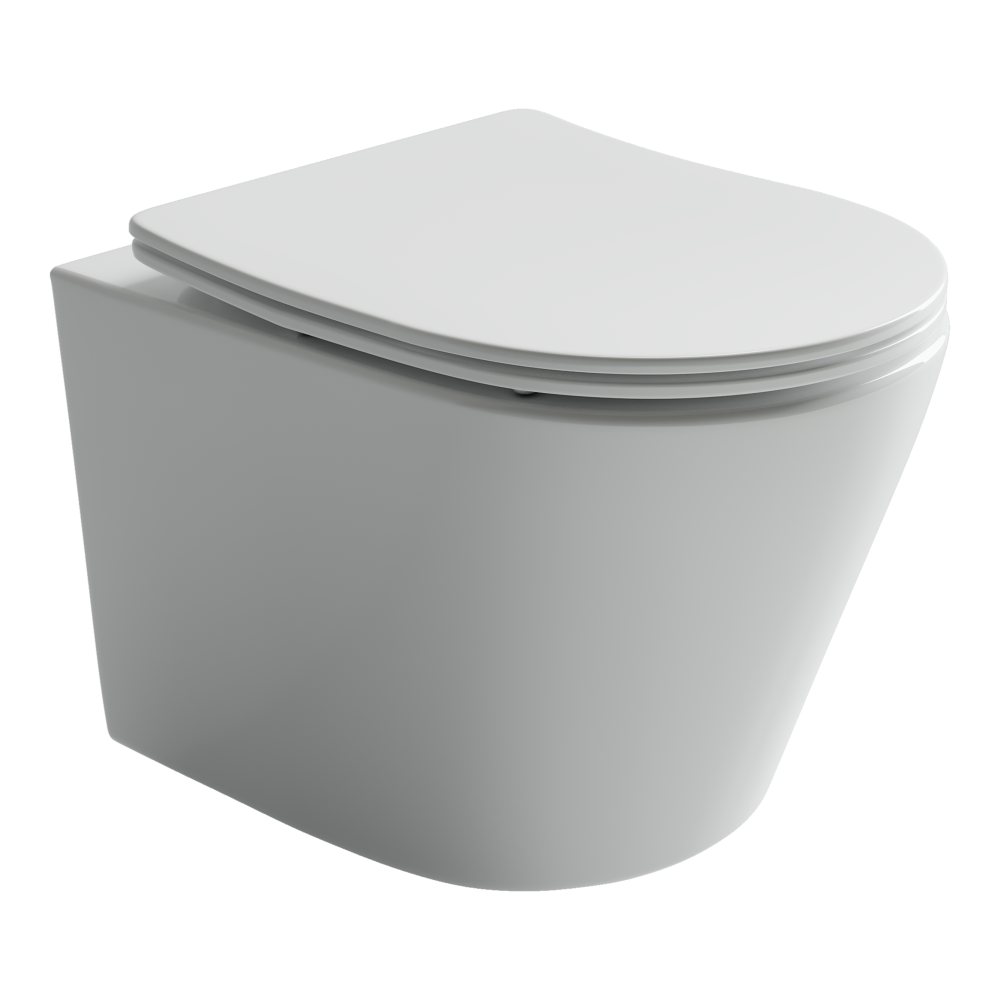 Подвесной унитаз Ceramicanova Balearica CN6000 с микролифтом, безободковый Белый