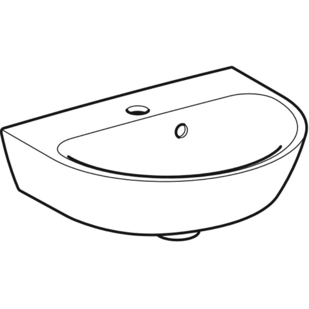 Раковина Geberit Renova 500.376.01.1, 50 х 40 см, белая