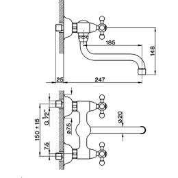 Фото Смеситель для кухни Cisal Arcana AR00040021, хром