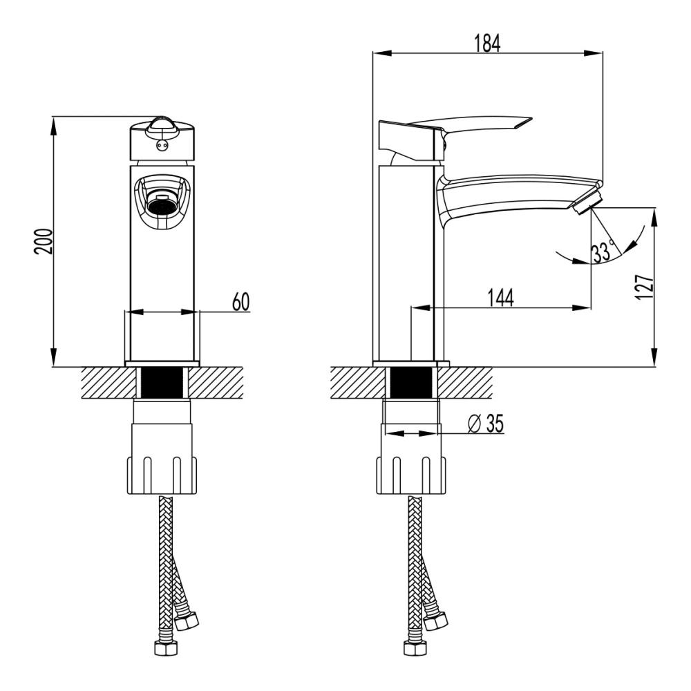 Смеситель для раковины Lemark Mars (LM3537C) хром
