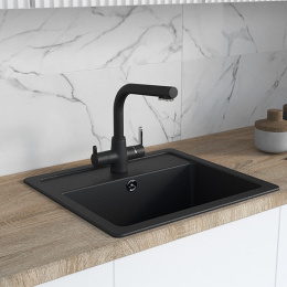 Фото Смеситель для кухни Paini Arena 92446433VE7B90DALMKM черный