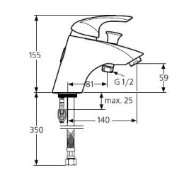 Ideal Standard Tonic A5074AA Смеситель на борт ванны