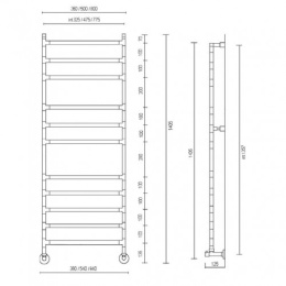 Водяные полотенцесушители Полотенцесушитель водяной Margaroli Sole (Соле) 4-484/11 448411468CRN
