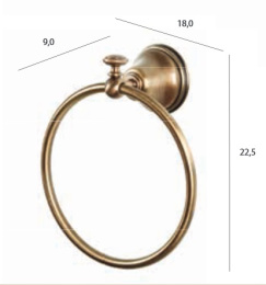Полотенцедержатель кольцо Tiffany World Harmony TWHA015cr, хром