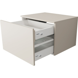 Velvex UNIQUE UNIT tpUNI.60.H40.Y.VY-221 Тумба подвесная выс. 40, выдв. ящик, внутр. ящик, шёлк шамп