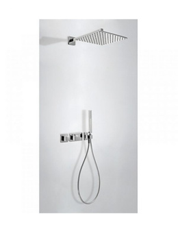 Встраиваемая термостатическая душевая система Tres showers 20725201 хром