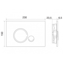 Кнопка смыва BelBagno Sfera (BB018-SR-ORO) золото