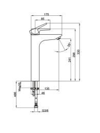 Фото Villeroy&Boch Subway 2.0 TVW10210611061 Смеситель для ванны однорычажный
