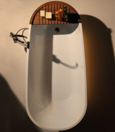 Фото Kerasan Aquatech 375101 Деревянная полка-решетка на ванну