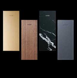 Фото Панель для смесителя Axor MyEdition 47908000, 15 см, черный орех