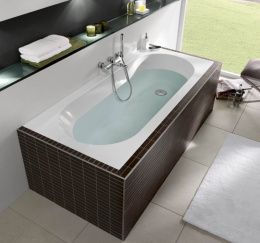 Квариловая ванна 180*80 Villeroy&Boch Oberon (UBQ180OBE2V-01) белый