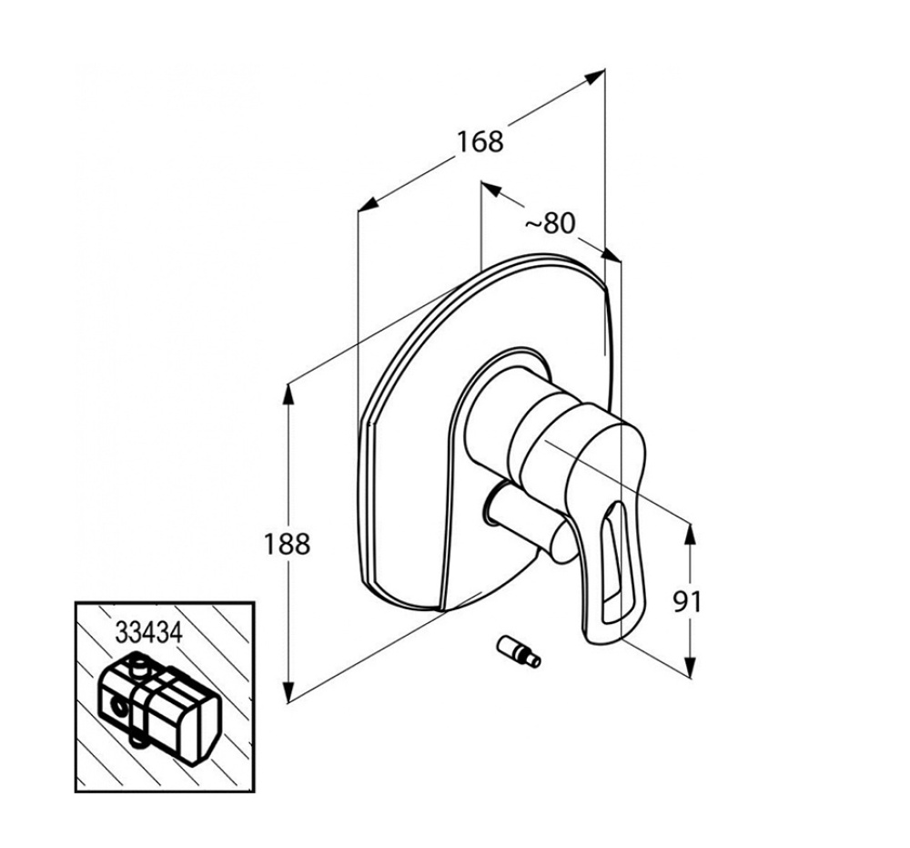 Фото Смеситель для ванны Kludi MX (335350562)